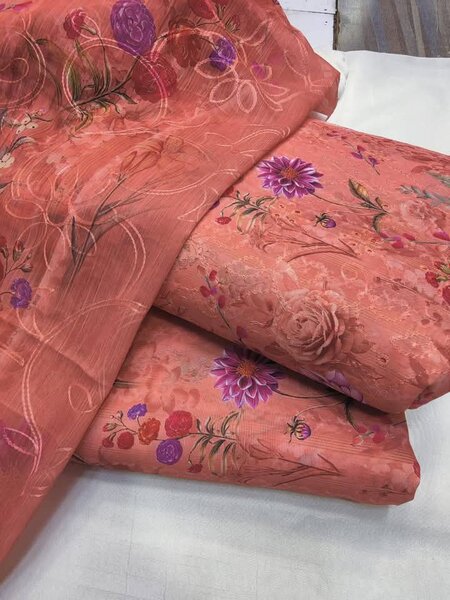 Printed lawn suit