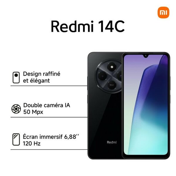 TÉLÉPHONE Redmi 14C 256ga