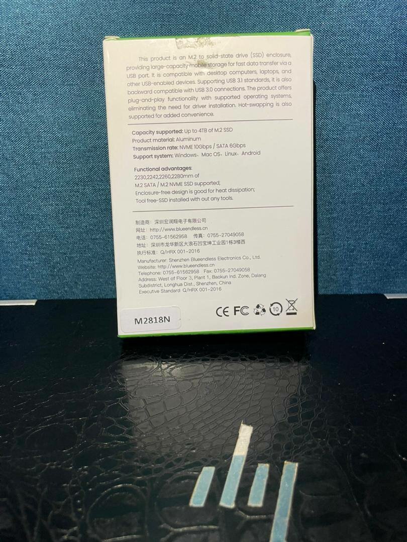 Boîtier SSD M.2 NVME/SATA