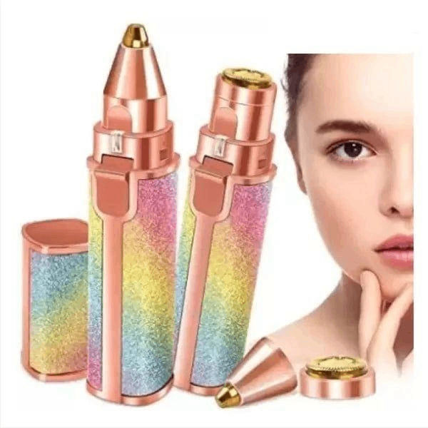 Multicolor Women's Eyebrow Hair Trimmer -4 PCs Rechargable w