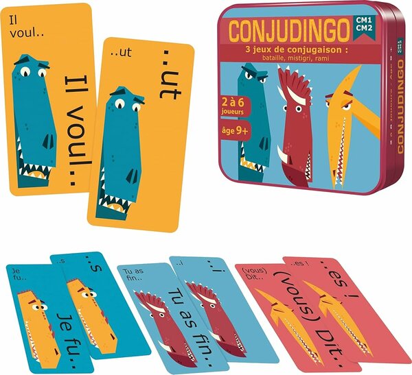 Conjudingo - Jeu de conjugaison pour enfants de 9 ans et +