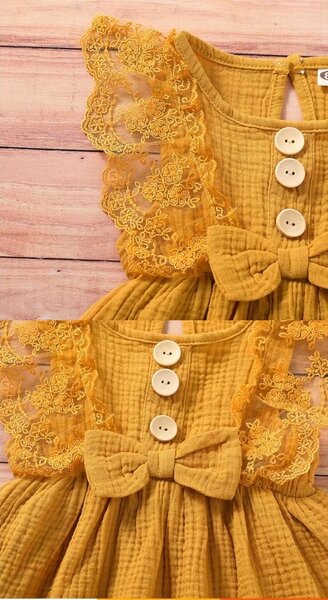 Summer newborn baby girls casual ne fashion bow dress