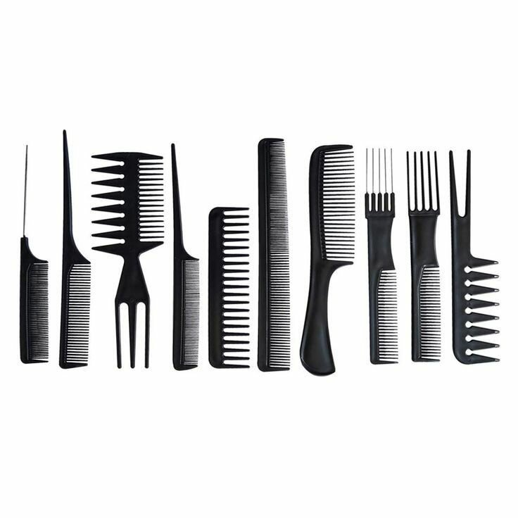 10pieces  professional comb kit