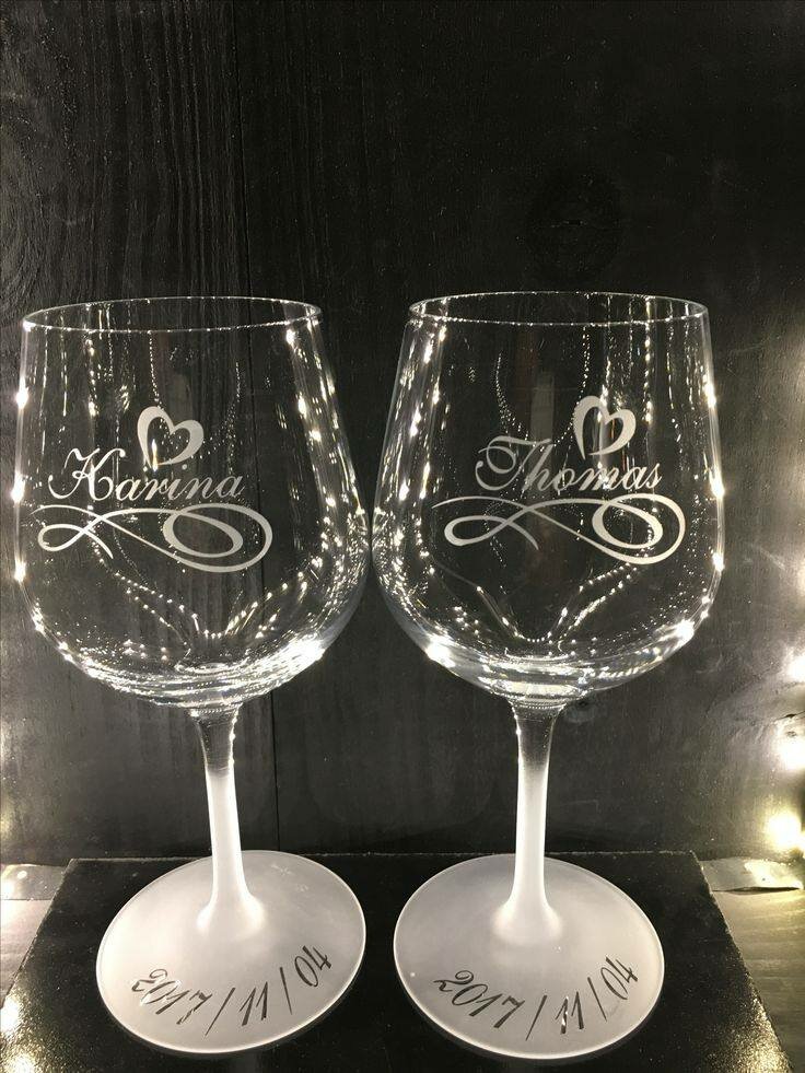 Verres personnalisés mariage