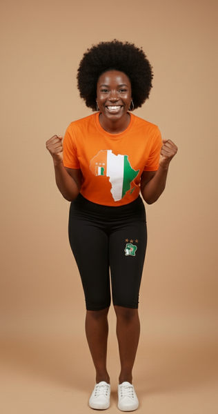 T-shirt Afrique drapeau vibrant