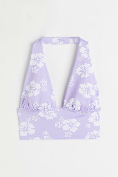 Haut de Bikini Fleur Violet