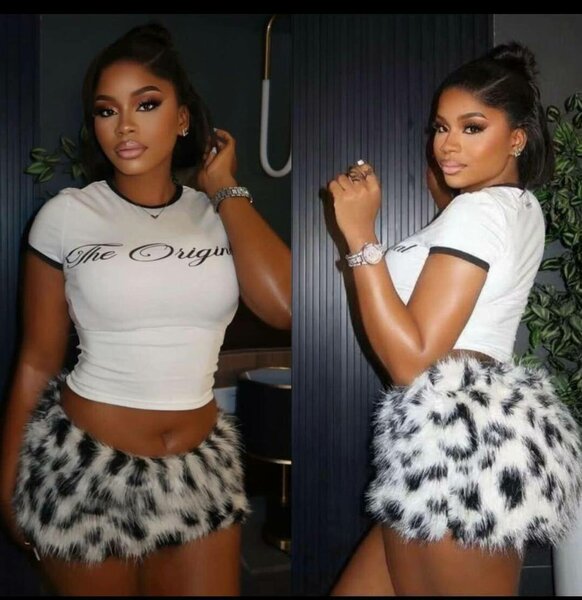 Ensemble T-shirt et Jupe Fluffy