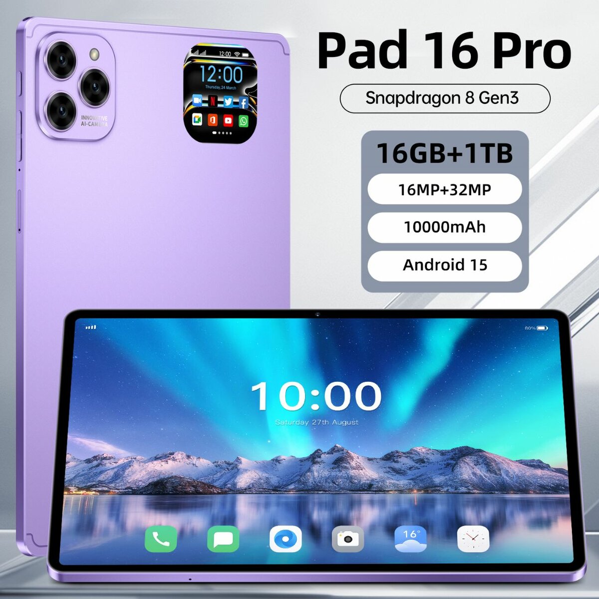 Tablette Pad 16 Pro 16GB