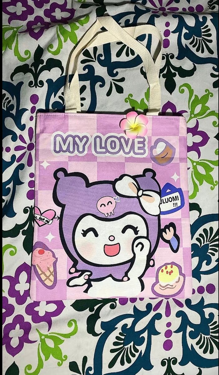 Sac fourre-tout kawaii imprimé