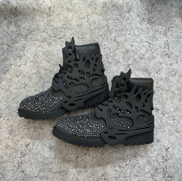 Bottines créatives strass