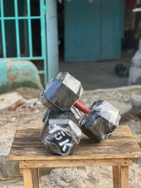 Haltères hexagonaux 15 kg