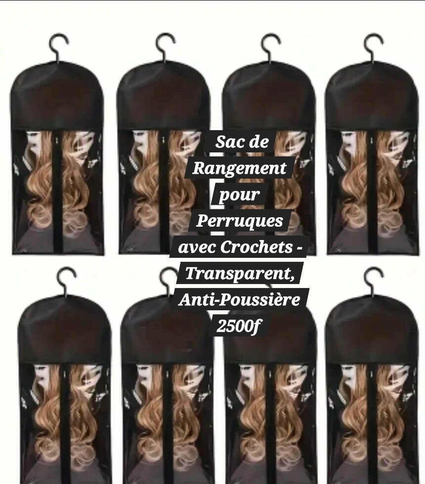 Sac de rangement perruque