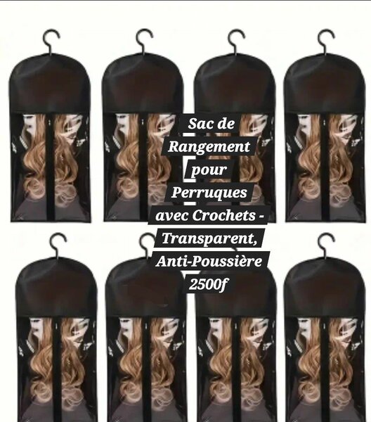 Sac de rangement perruque