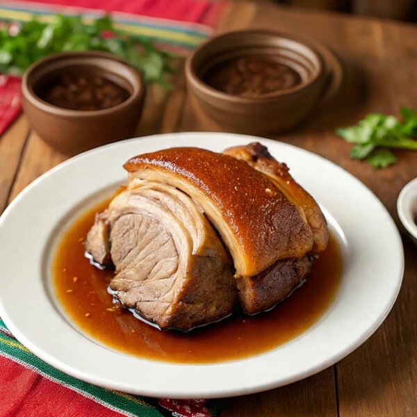 PORC RÔTI + ATTIEKÉ