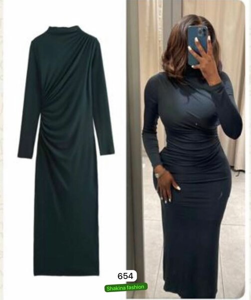 Robe longue chic ajustée