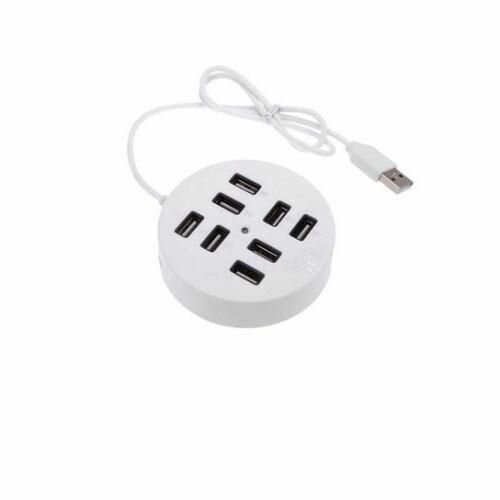 Multiport USB HUB 08 Ports - Blanc