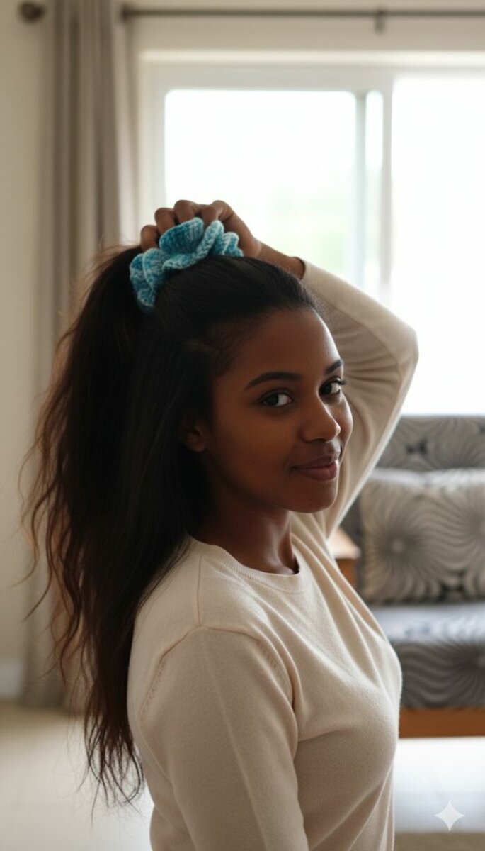 Chouchous en crochet colorés