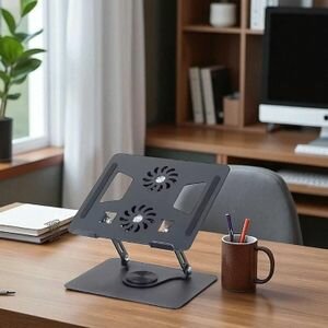 Support pour ordinateur portable avec ventilateur