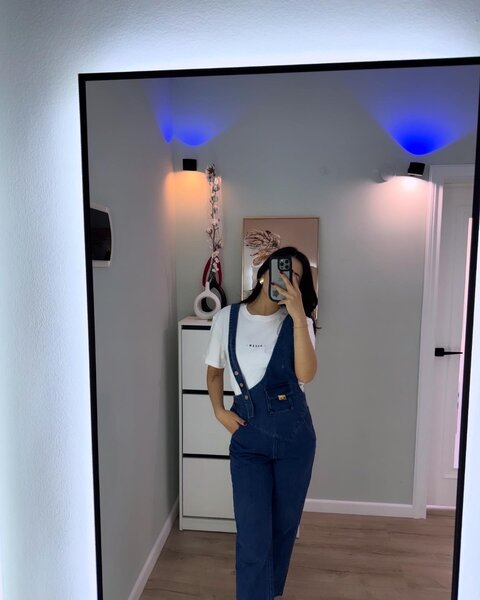 Новый джинсовый комбинезон