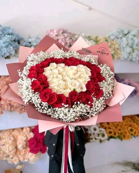 Bouquet de roses rouges