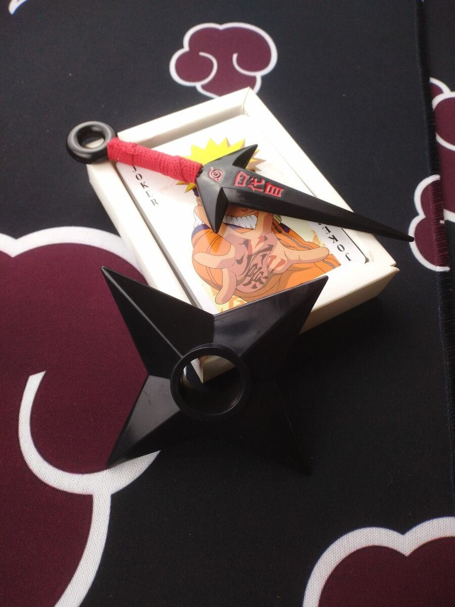 Plastic mini kunai and Shuriken