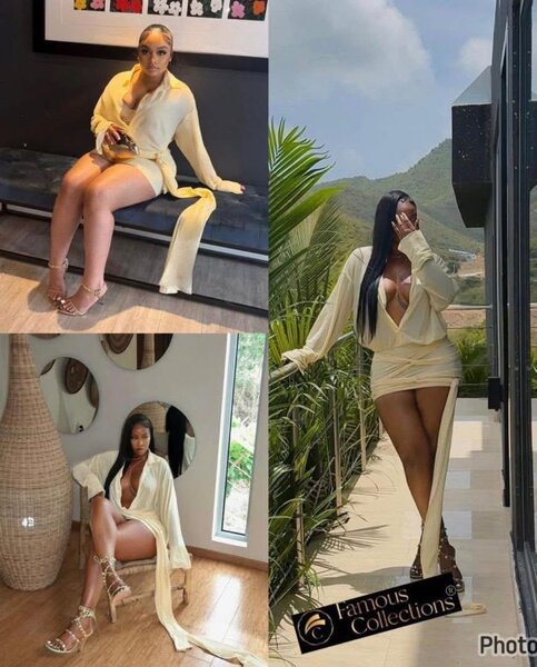 Combinaison élégante fendue