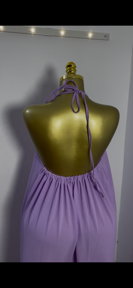 Robe Longue Dos Nu Violette