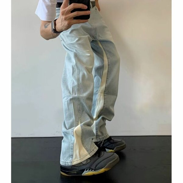 Jean large décontracté homme