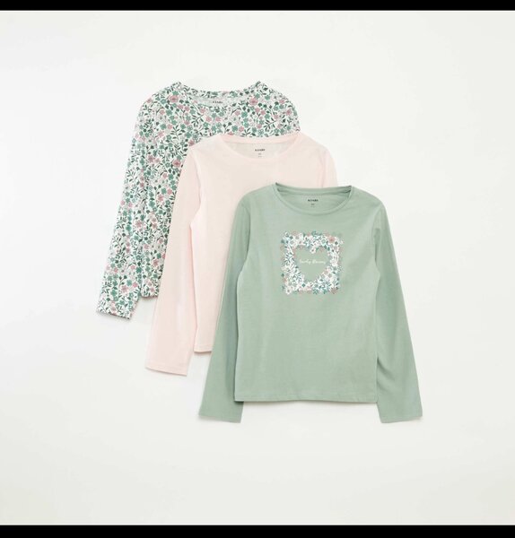 Kiabi Lot de 3 T-Shirts fille