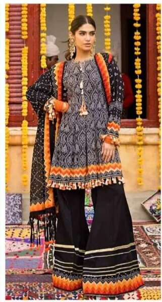 Printed lawn 3pc