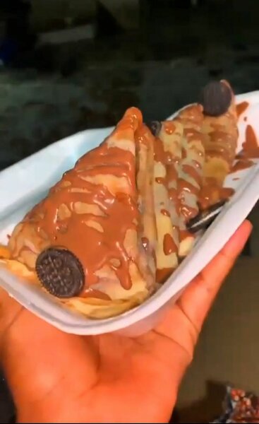 Crêpes chocolat et Oreo