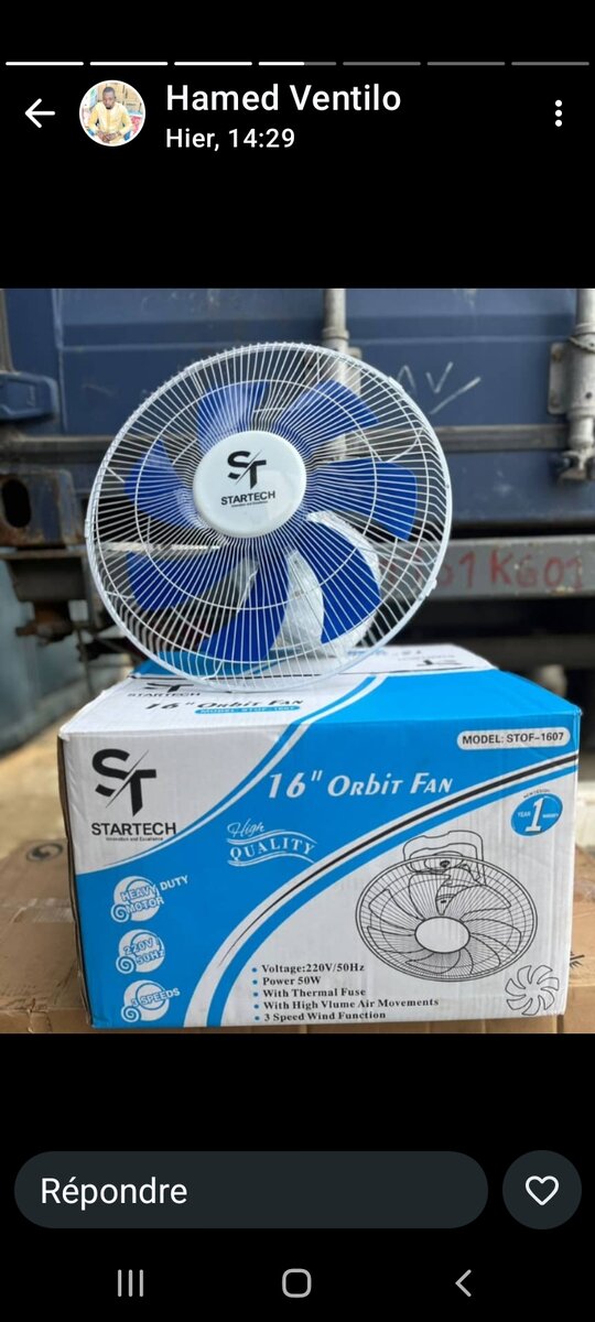 Ventilateur Oscillant 16"