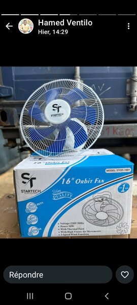 Ventilateur Oscillant 16"