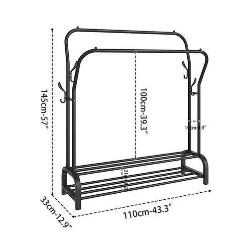 Portant à vêtements double