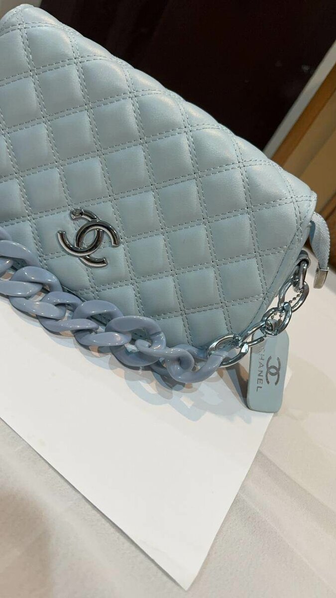 Imported  CHANEL  leather crossbody bag
