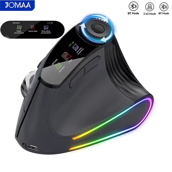 Souris Ergonomique Tri-Mode RGB
