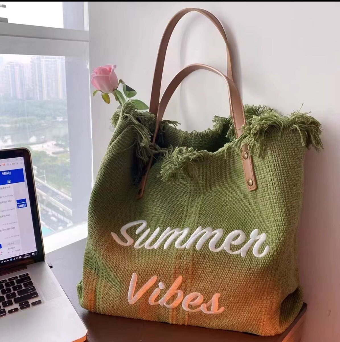 Sac en toile 'Summer Vibes'