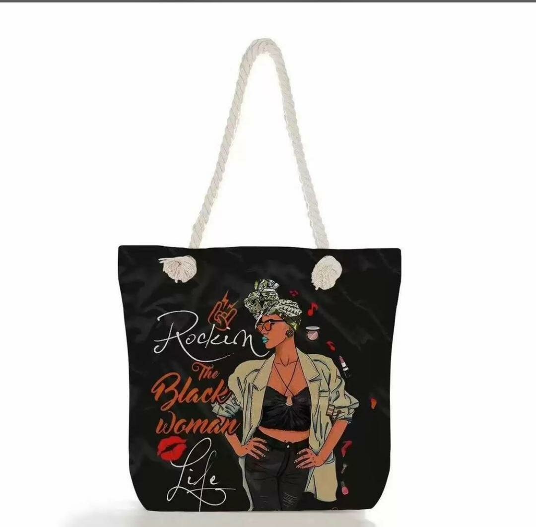 Sac cabas artistique en toile