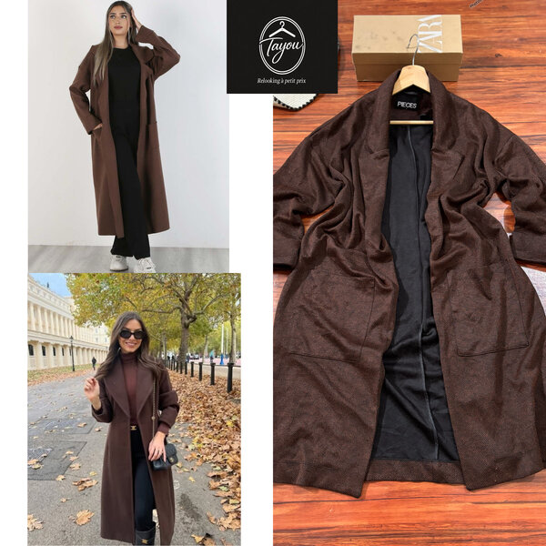 Manteau long marron