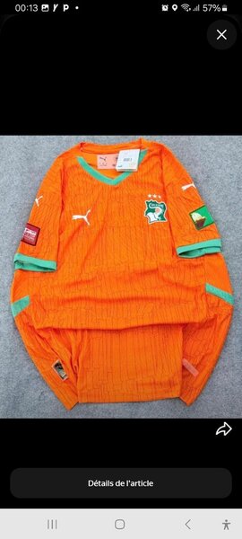 Maillot de Football Côte d'Ivoire