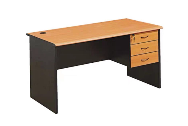 1.2 m desk including chest of drawers
