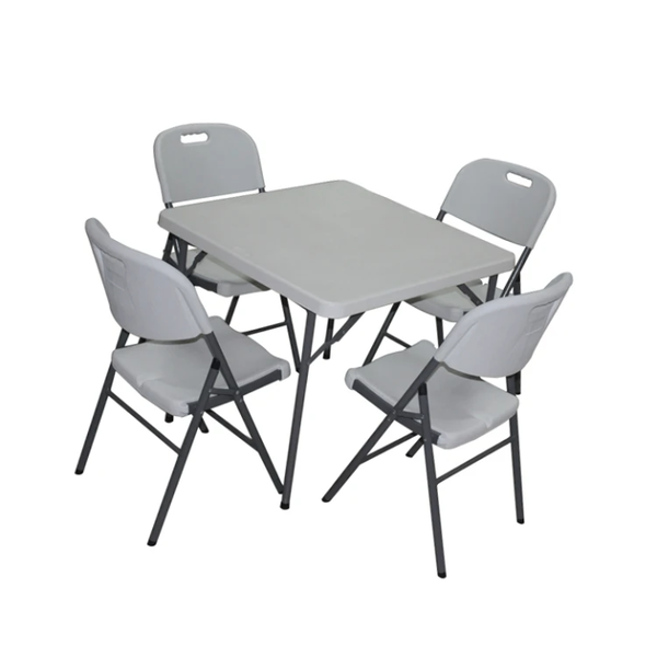 Table pliante et chaises pliantes