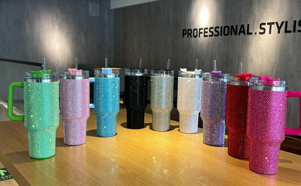 Rhinestone stainless tumbler