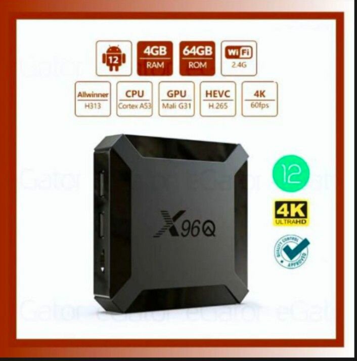 X96Q Android Box 4GB/64GB UG H313 - Original 4K Streaming