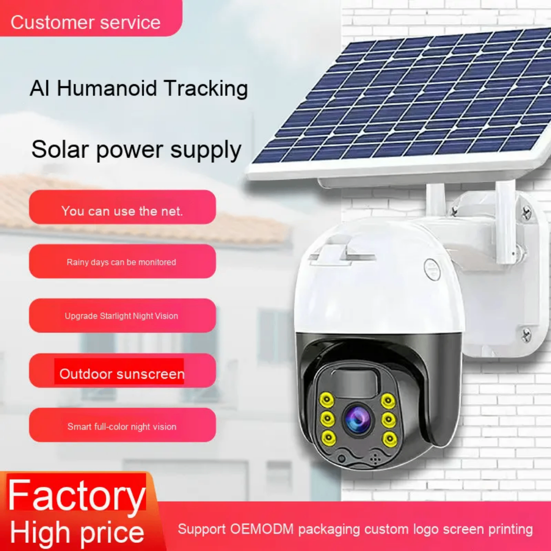 Caméra de Surveillance Solaire AI
