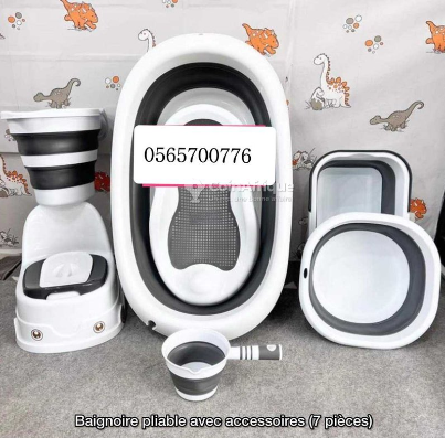 Baignoire pliable avec accessoires