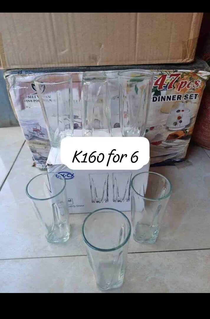set of glasses