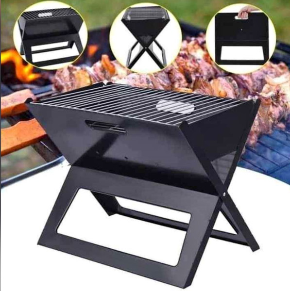 BBQ PORTABLE EN INOX A CHARBON