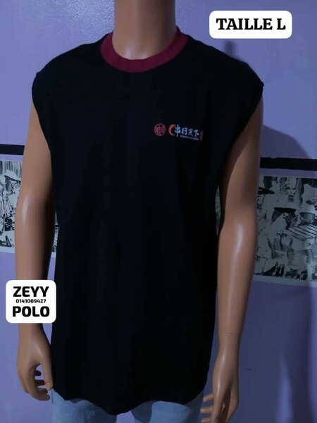 Débardeur Noir Homme