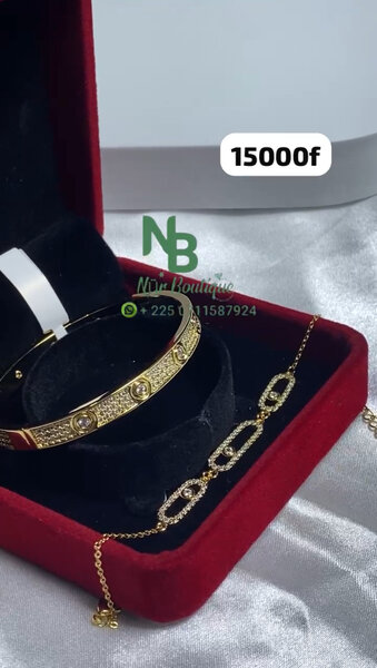 Bracelet et Collier Élegant Femme